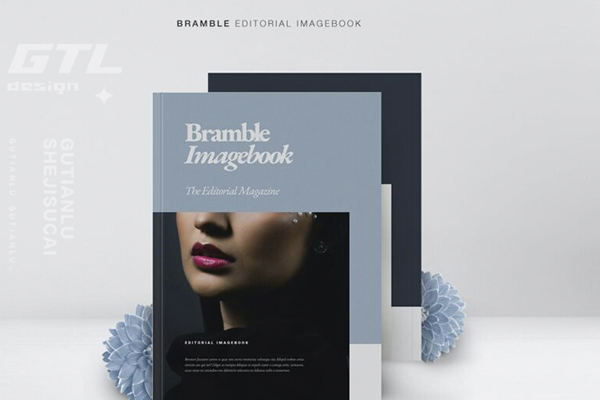 简约作品集排版设计INDD画册模板素材 Bramble Editorial Imagebook-第10058期