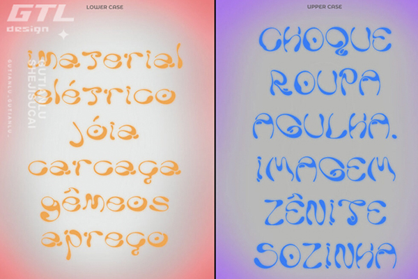 潮流圆润液体水滴形式标题文字设计装饰英文字体素材 Milena Leimig – Ladi Typeface 第10285期