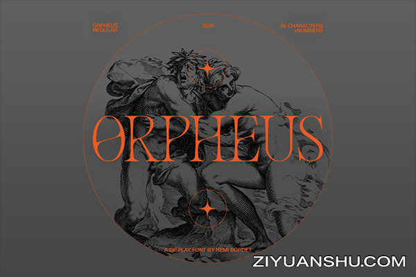 复古艺术创意英文装饰字体 Studio Innate – Orpheus 第1509期