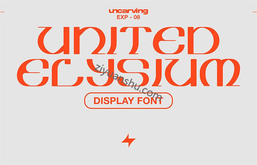 现代科幻未来英文字体United Elysium Display Font 第2478期