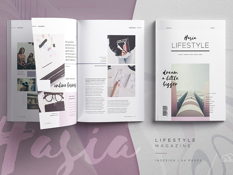 时尚生活方式杂志模板 Lifestyle Magazine – Hasia 第62657期