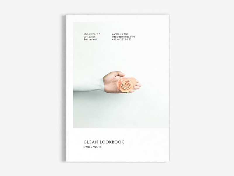 极简主义杂志模板 Clean Lookbook 第62658期