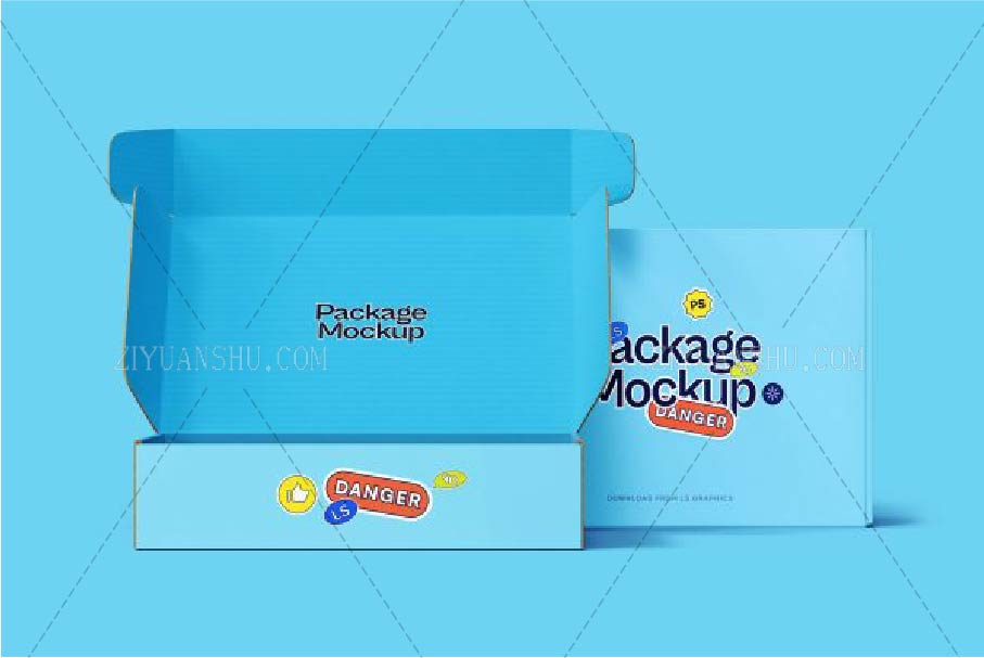 Free Cardboard Packages PSD Mockup 第212704期