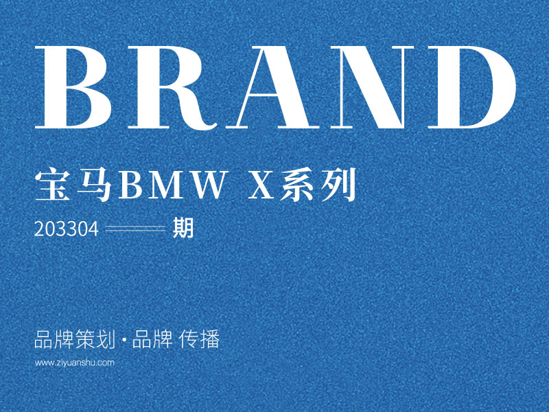 宝马BMW X系列品牌传播竞标方案203304期