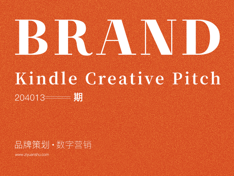 品牌策划  Kindle 2015 Creative Pitch 第204013期