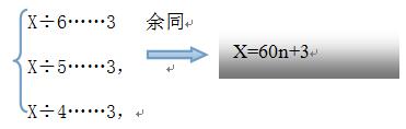 余数定理奥数_余数定理_中国余数万能定理