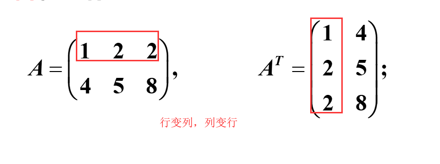 excel行列转置_numpy转置_矩阵转置与矩阵相乘